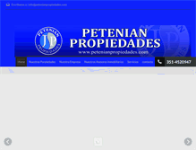 Tablet Screenshot of petenianpropiedades.com